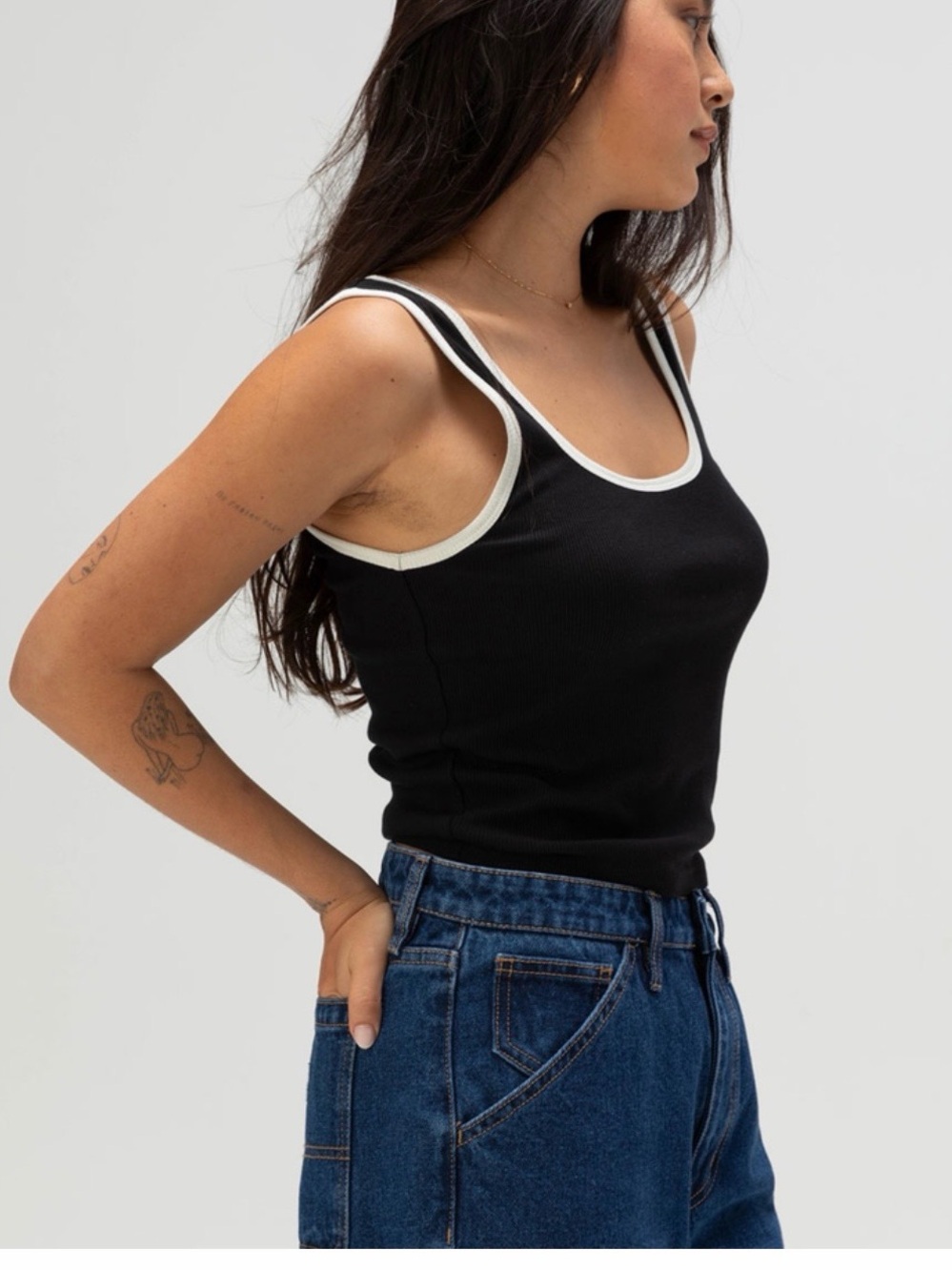 BRIXTON Ringer Organic Womens Tank Top